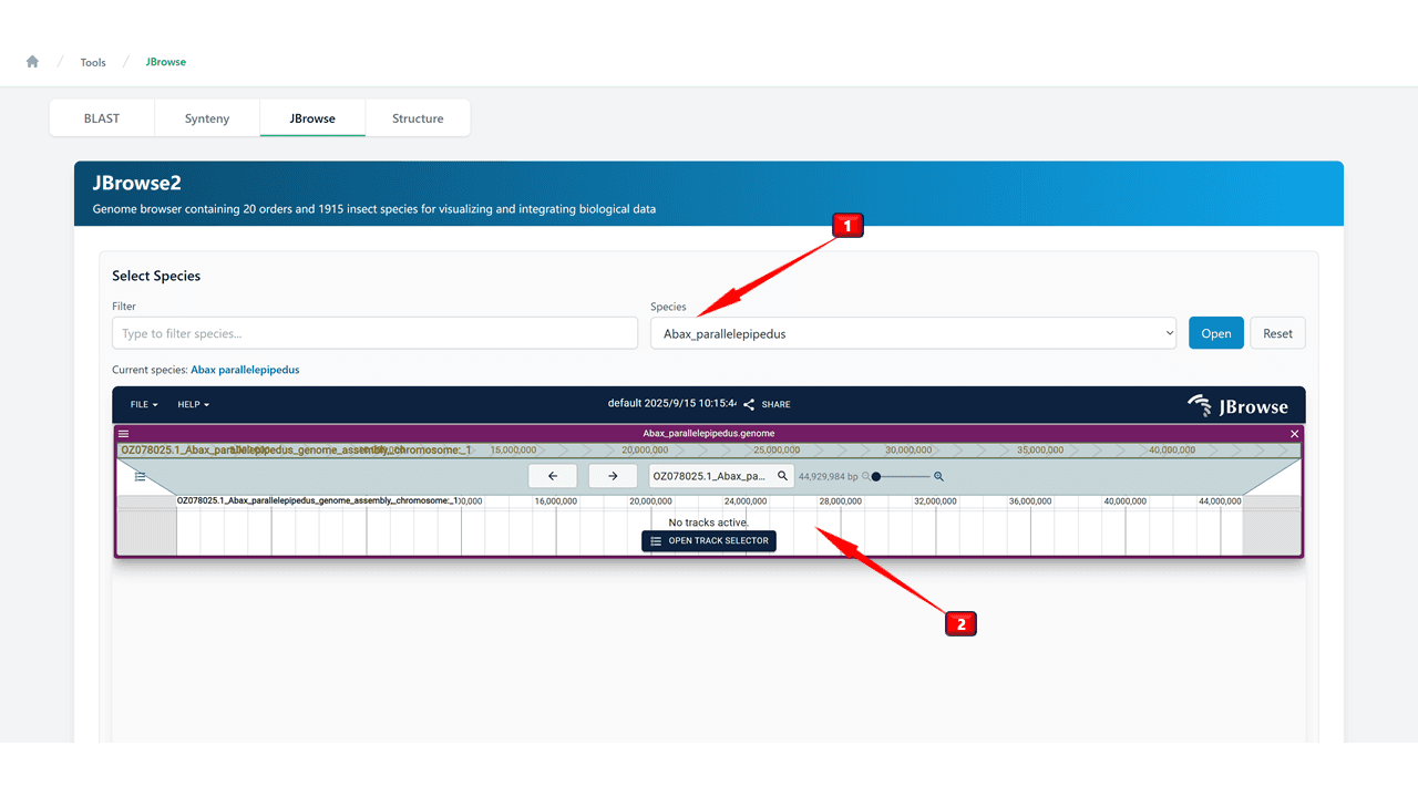 Genome Browser Module Interface